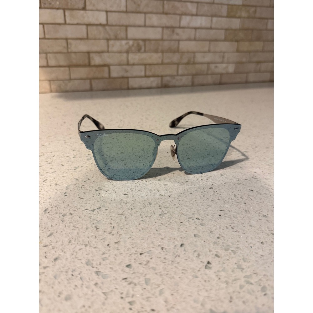 Ray-Ban Blaze Clubmaster RB3576-N 042/30 Silver/Silver Sunglasses